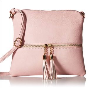Medium Crossbody Bag. Blush.